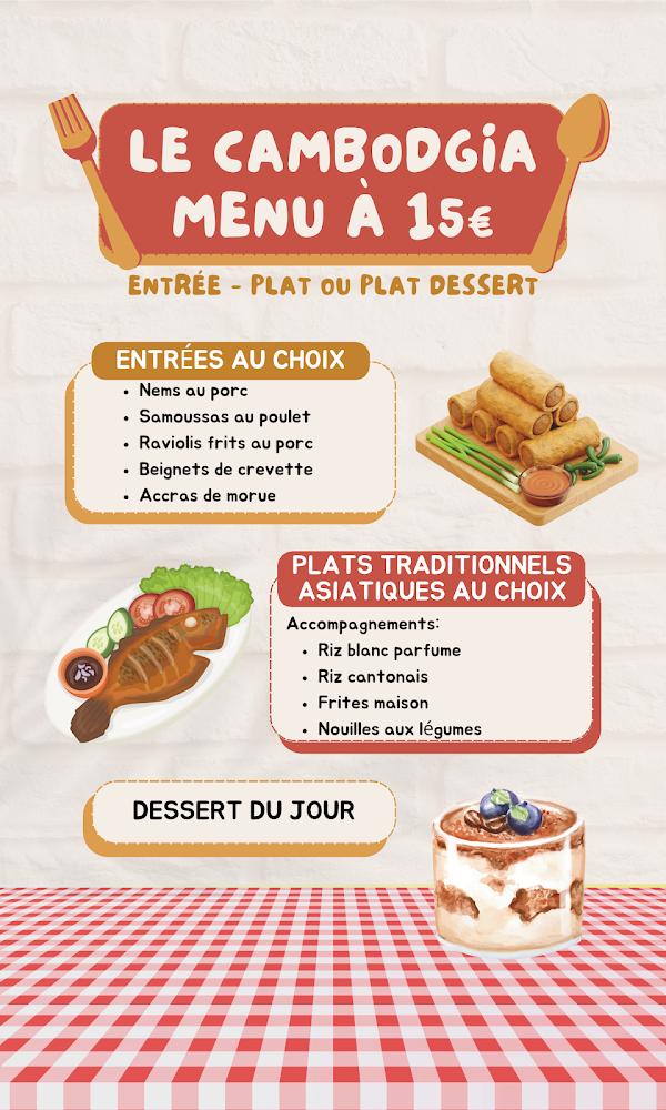Le Cambodgia - Menu Image 1